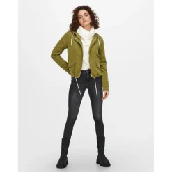 Veste Capuche Manches longues vert Dina