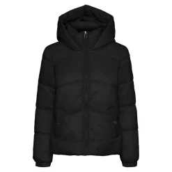 Veste Capuche Manches longues Court noir Juno