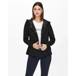 Veste Capuche Manches longues noir Dot