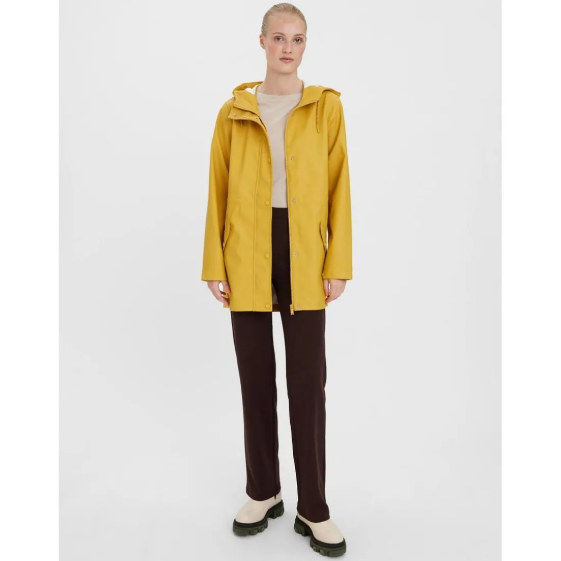 Veste Capuche Manches longues jaune Wynn