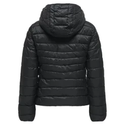 Veste capuche noir en nylon Lane