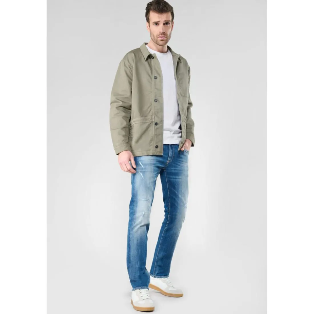 Veste CARVOS kaki Yael en coton