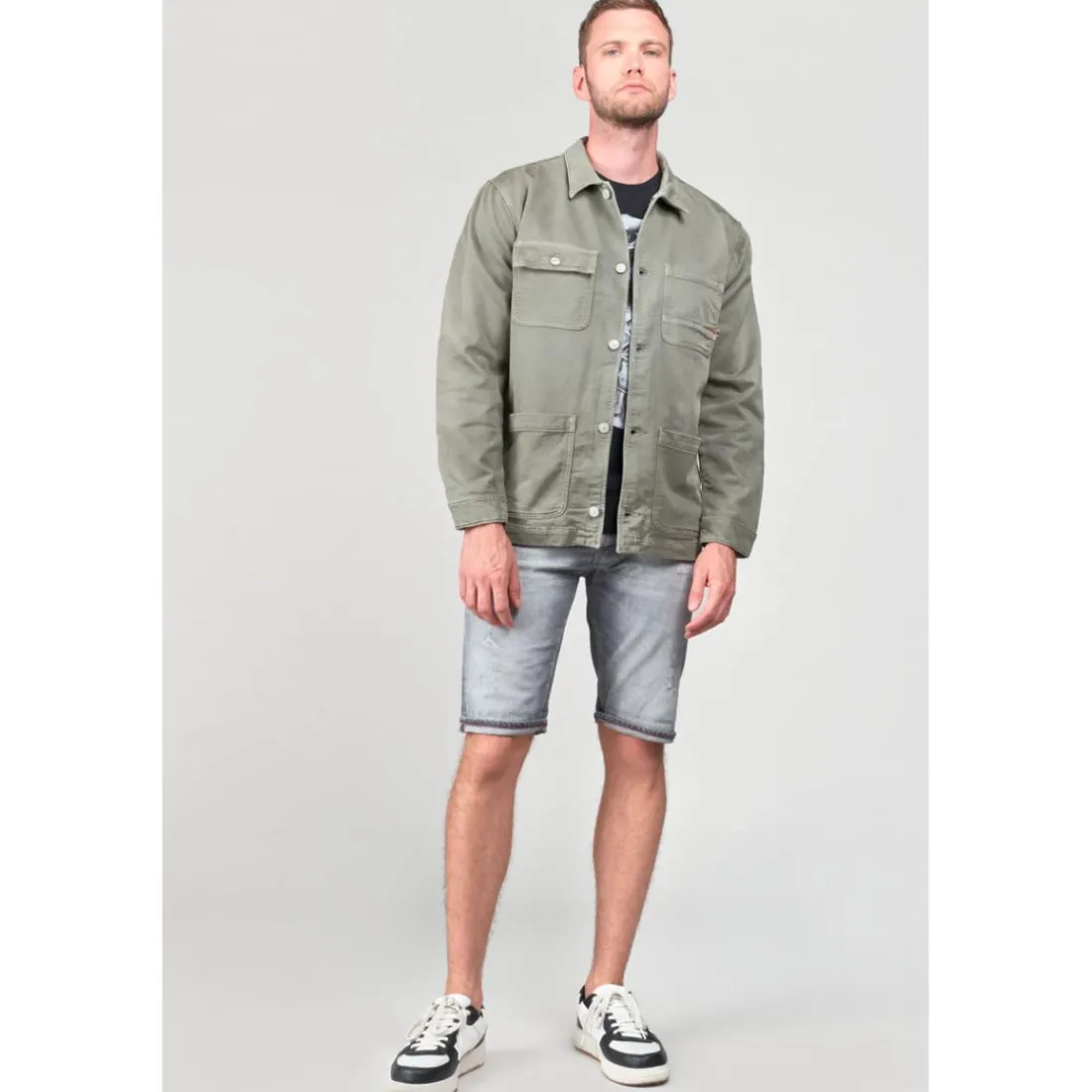 Veste CARVOS kaki Yael en coton