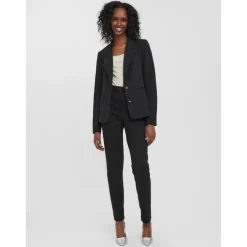 Veste classique revers à encoche - Noire