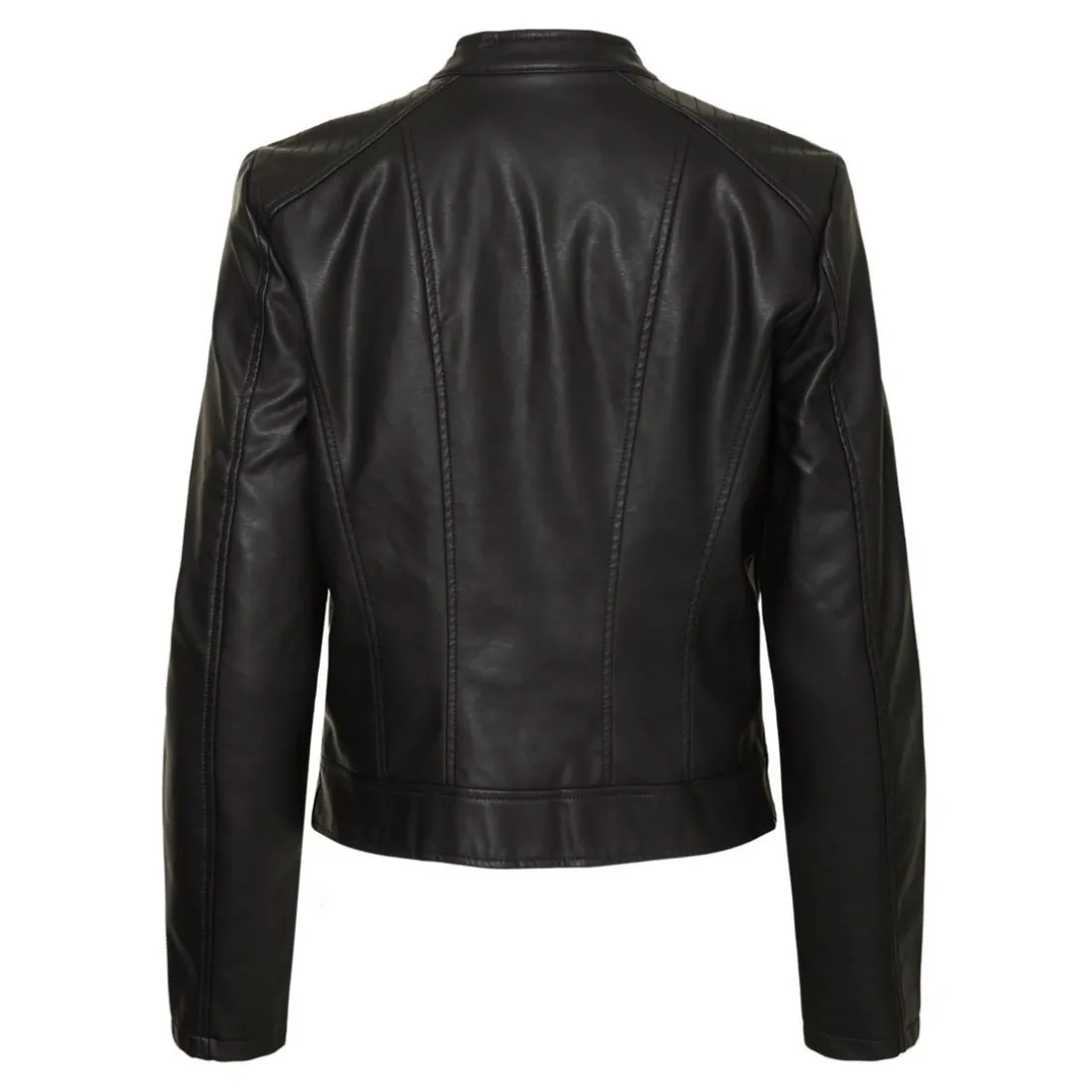 Veste Col haut Manches longues noir en viscose