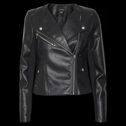 Veste col montant haut noir Tess