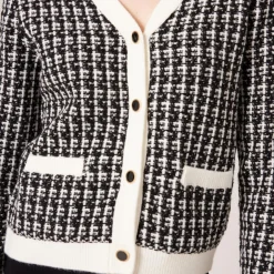 Veste courte boutonnée noir