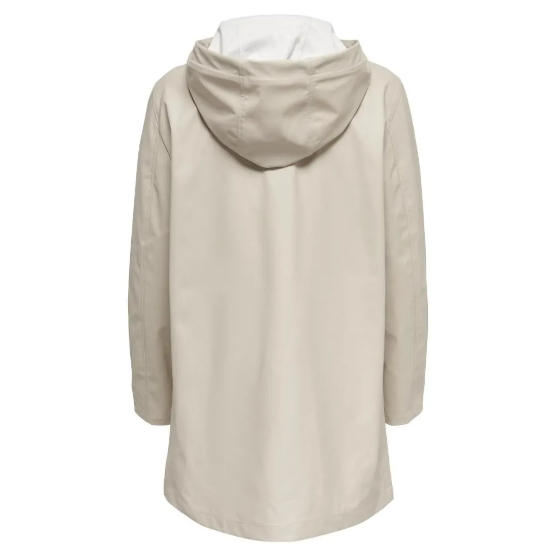 Veste de pluie capuche gris clair Ione