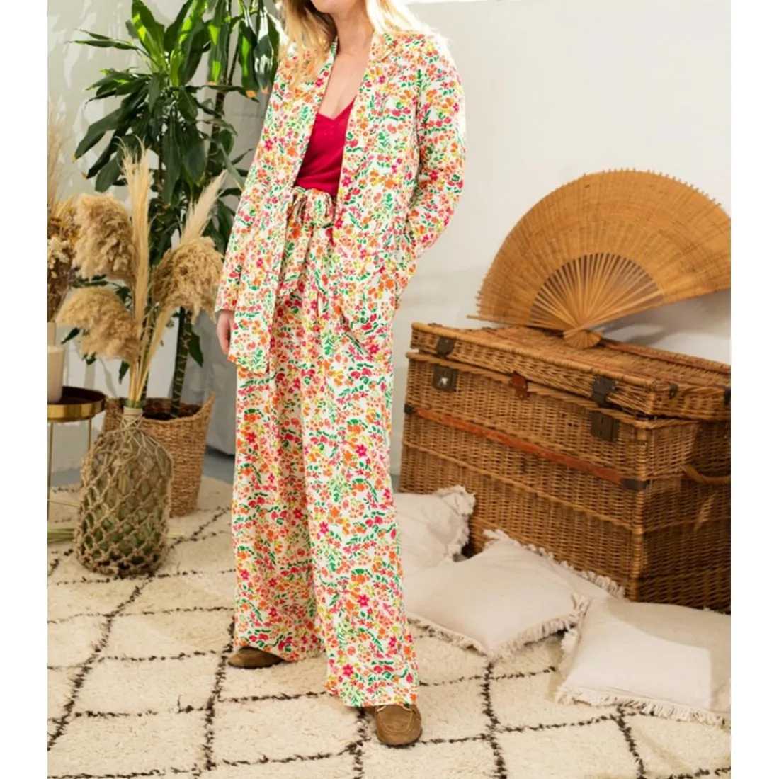 Veste EDMA multicolore en coton