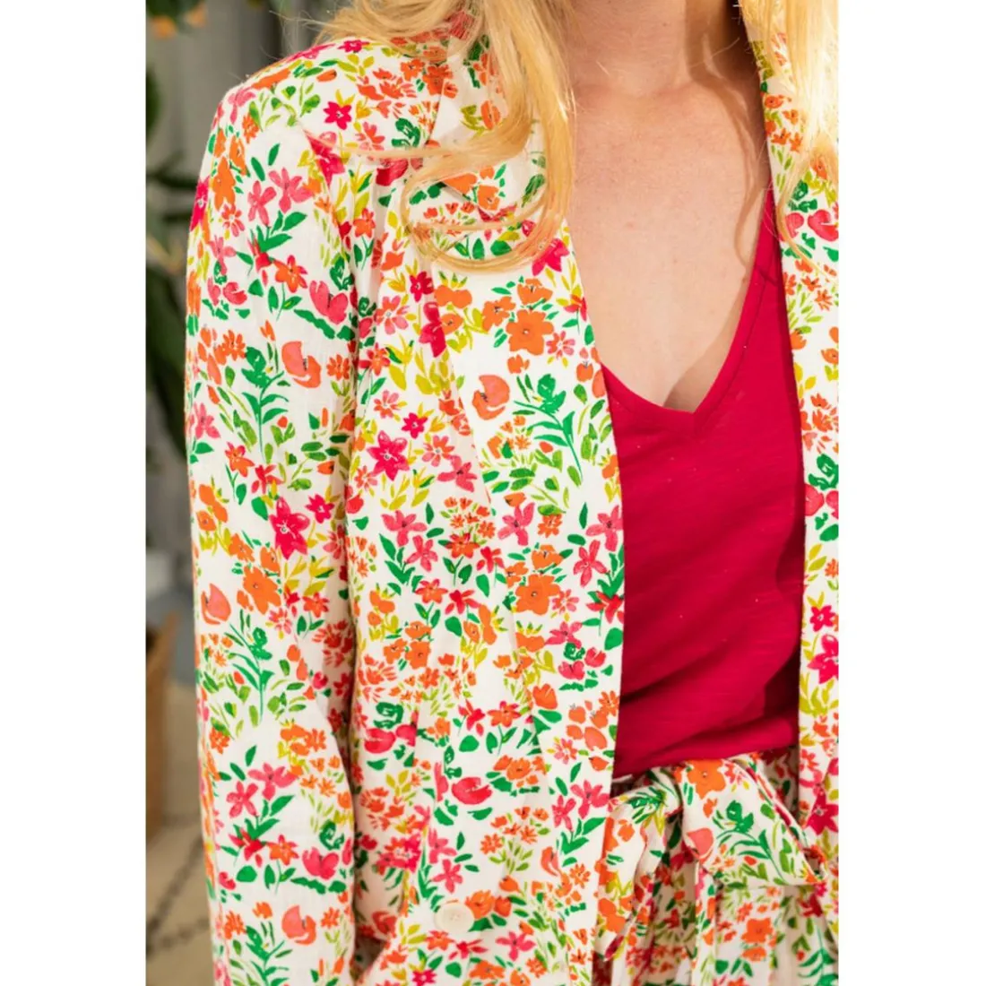Veste EDMA multicolore en coton