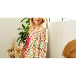 Veste EDMA multicolore en coton