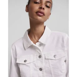 Veste en denim Coia blanc en coton Maia