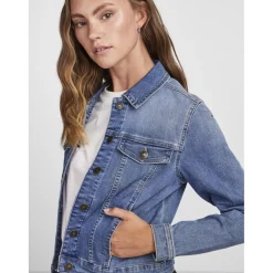 Veste en denim Coia bleu en coton Vox