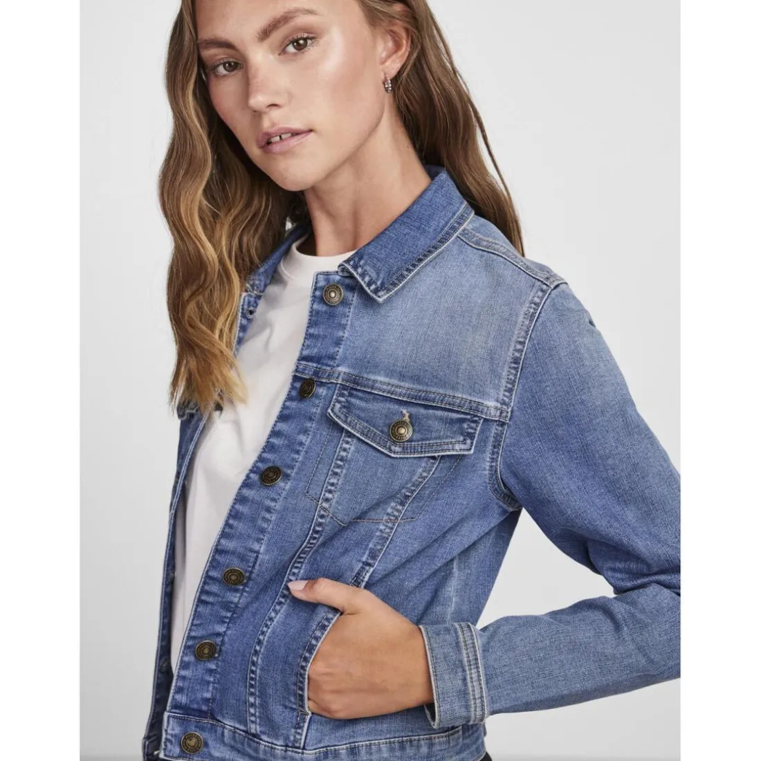 Veste en denim Coia bleu en coton Vox