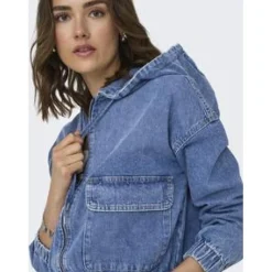 Veste en jean bleu denim Léa