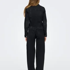 Veste en Jean noir mat Léa