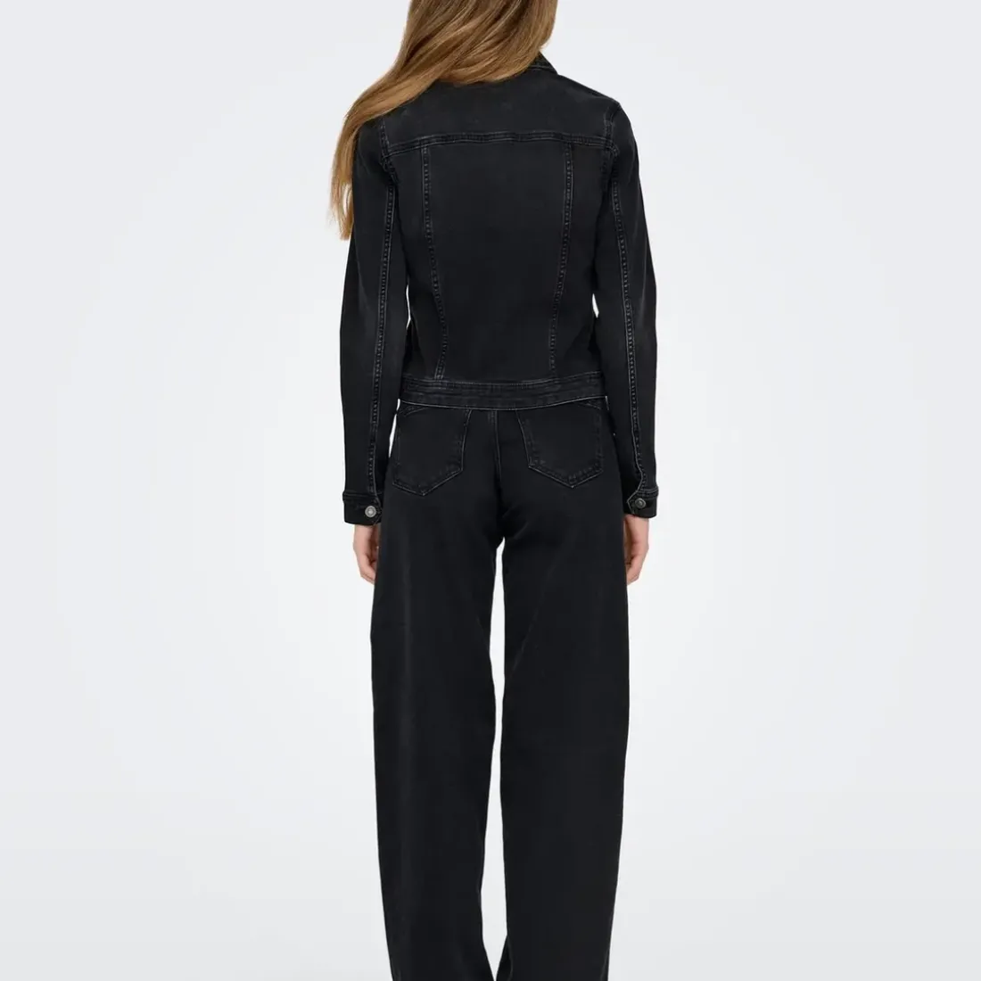 Veste en Jean noir mat Léa
