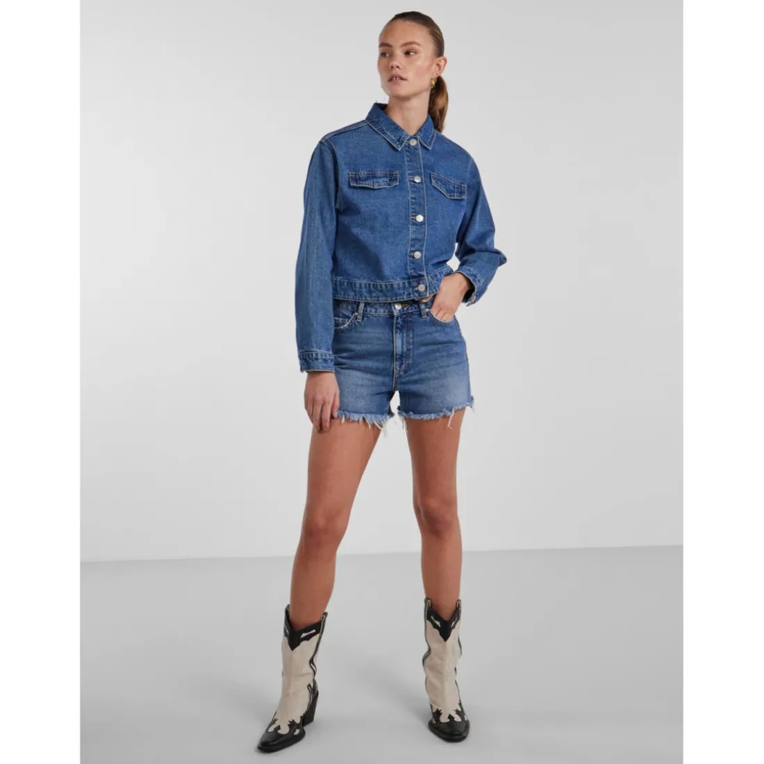 Veste en jean bleu Skye