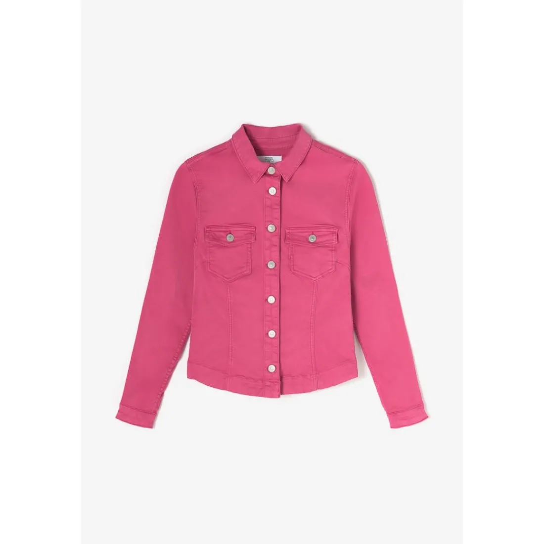Veste en jeans, droite poches plaquées LILLY rose Lia