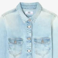 Veste en jeans, droite poches plaquées LILLY bleu Emma