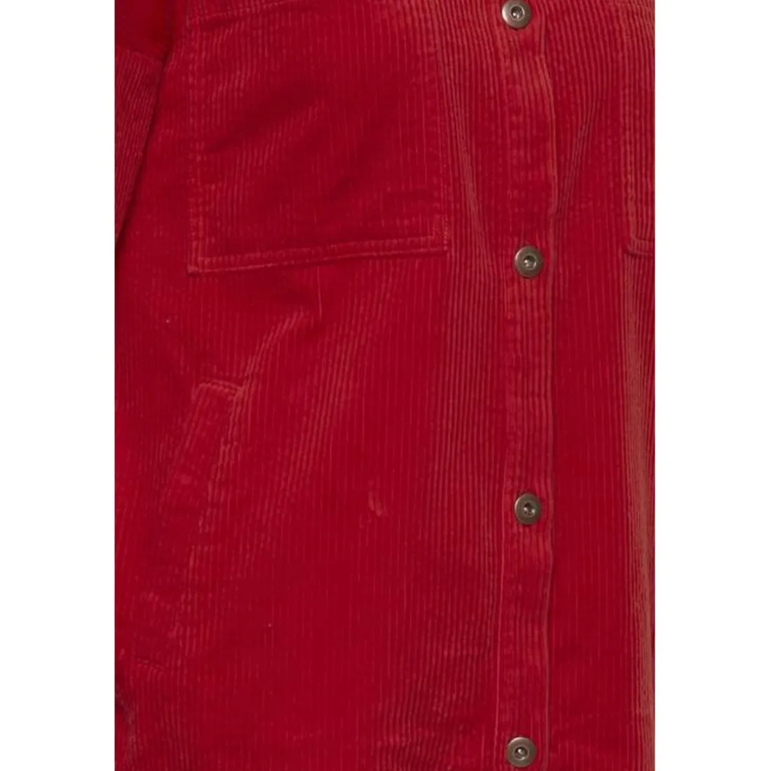 Veste femme rouge en coton