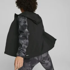 Veste Femme W RUN FAV AOP WV JKT noir
