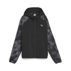 Veste Femme W RUN FAV AOP WV JKT noir