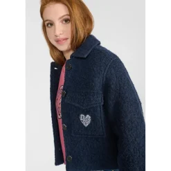 Veste fille en laine YOSEPHGI noir Dee