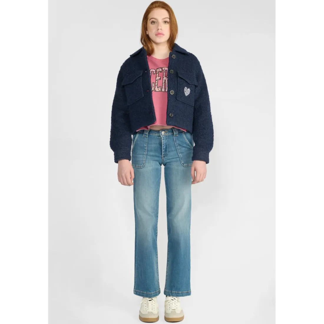 Veste fille en laine YOSEPHGI noir Dee