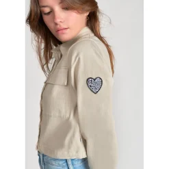 Veste fille MAINAGI crème