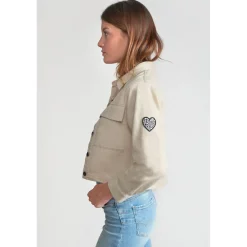 Veste fille MAINAGI crème