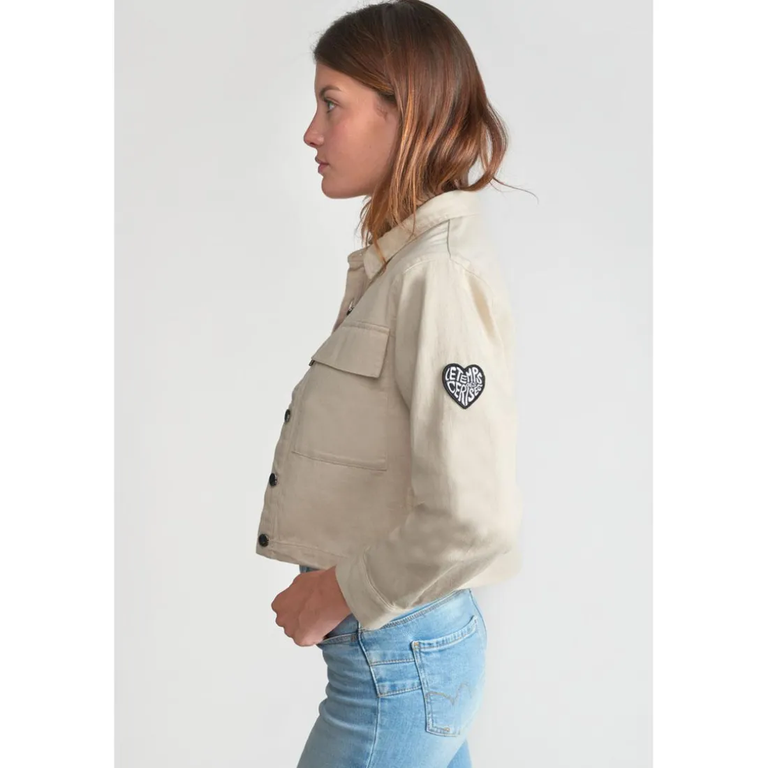 Veste fille MAINAGI crème