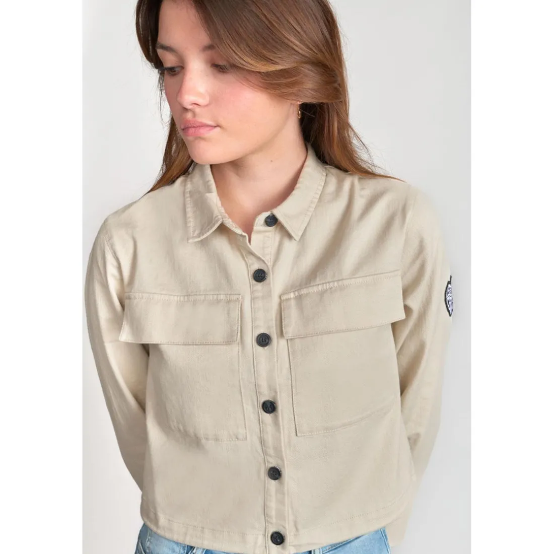 Veste fille MAINAGI crème