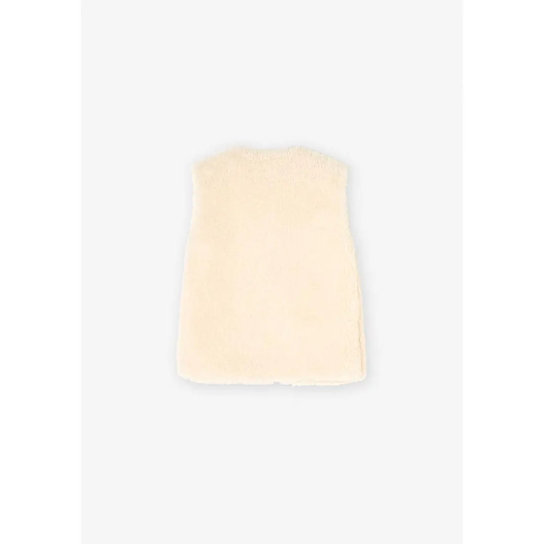 Veste fille sans manches OKAGI blanc Yara