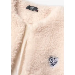 Veste fille sans manches OKAGI blanc Yara