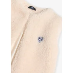Veste fille sans manches OKAGI blanc Yara
