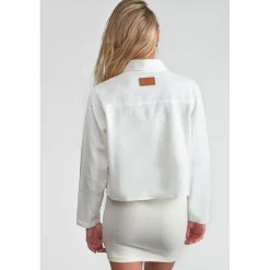 Veste fille YELENAGI blanc en coton