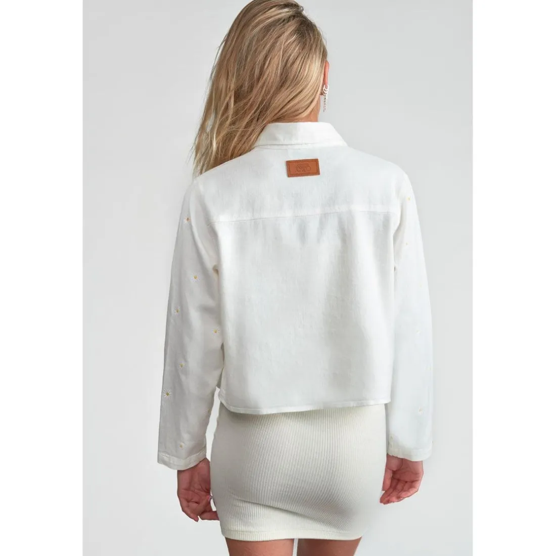 Veste fille YELENAGI blanc en coton