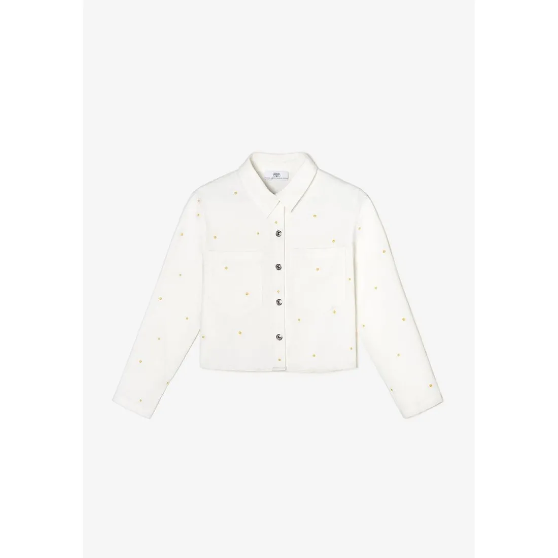 Veste fille YELENAGI blanc en coton
