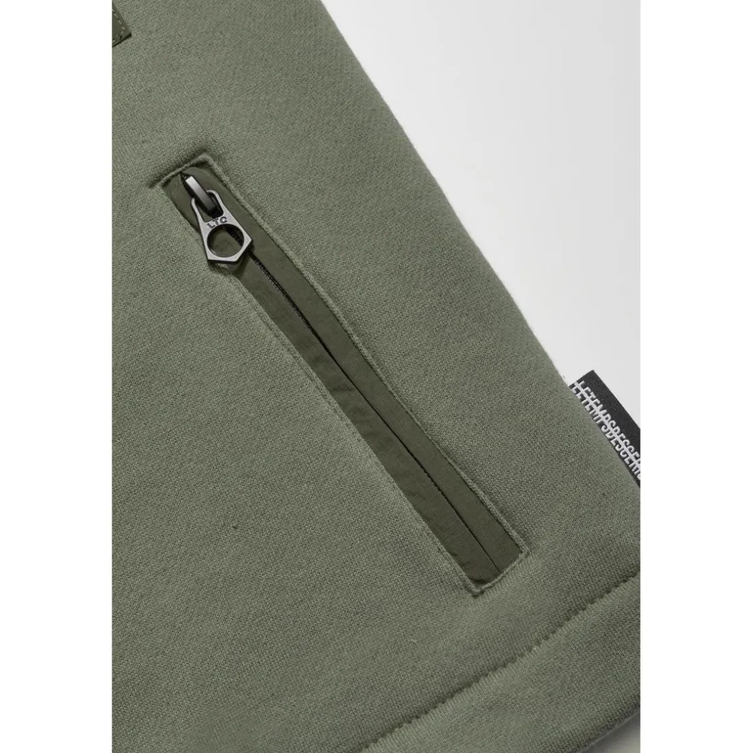 Veste garçon, zippée Moltobo kaki vert en coton