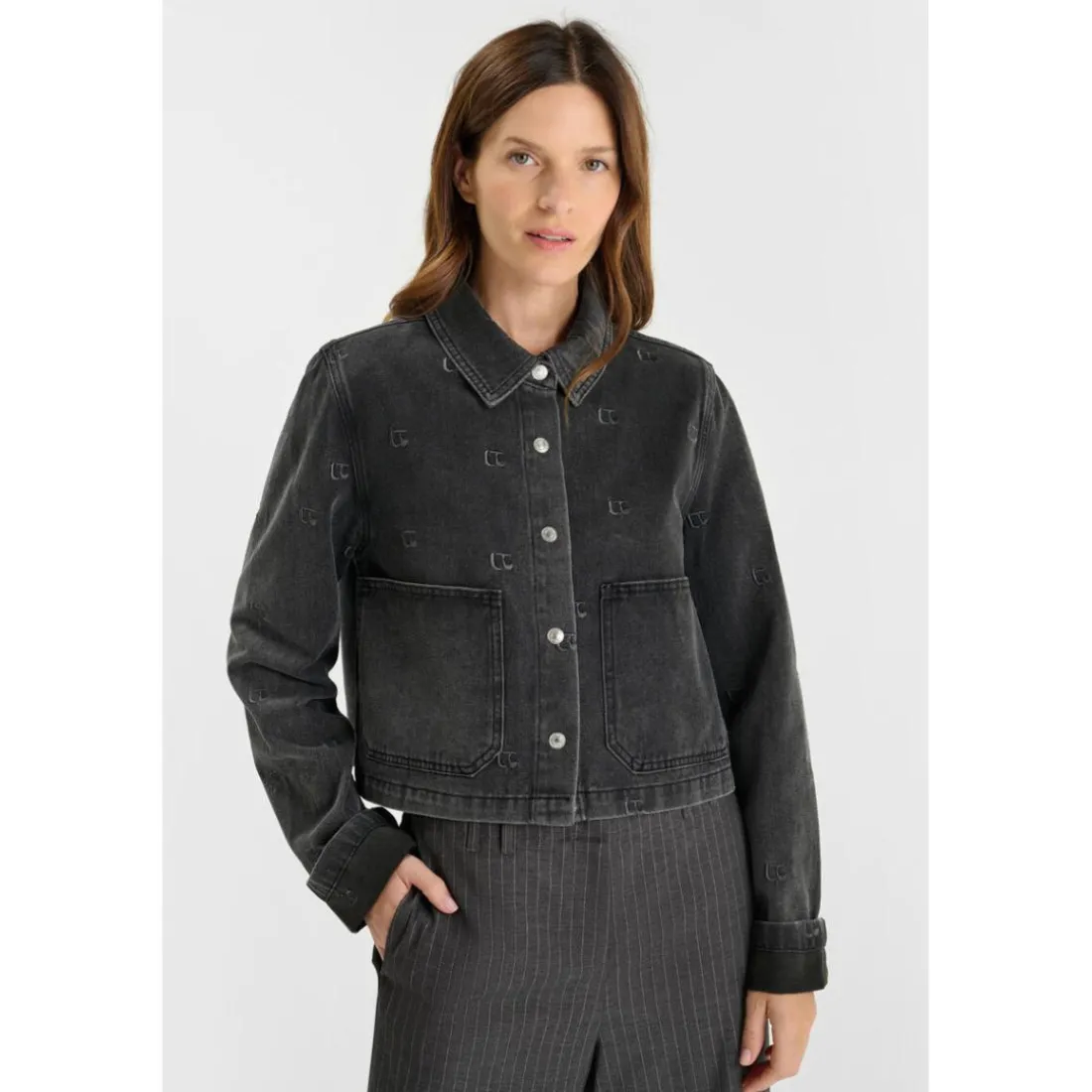 Veste gris Gigi en coton