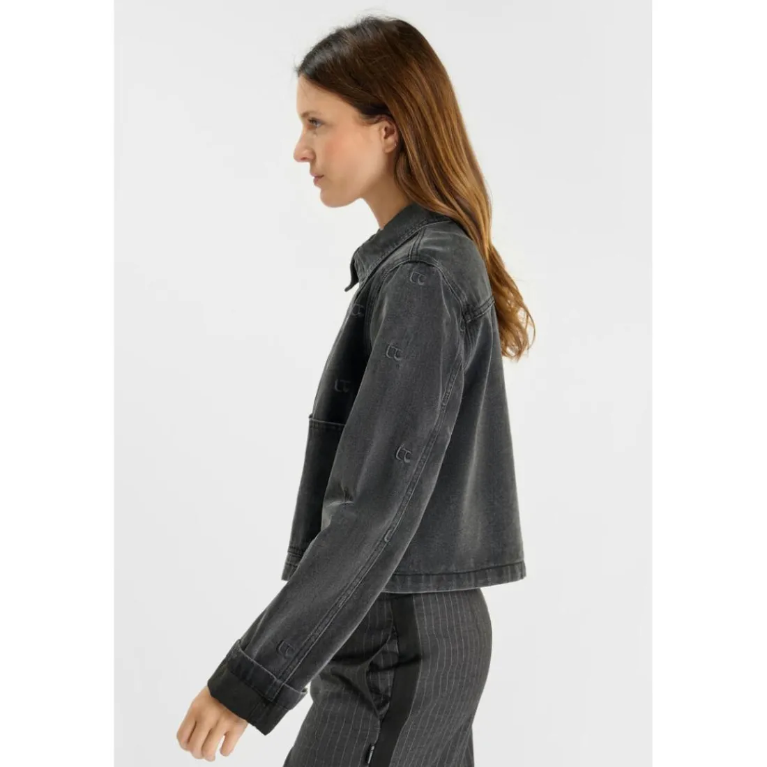 Veste gris Gigi en coton