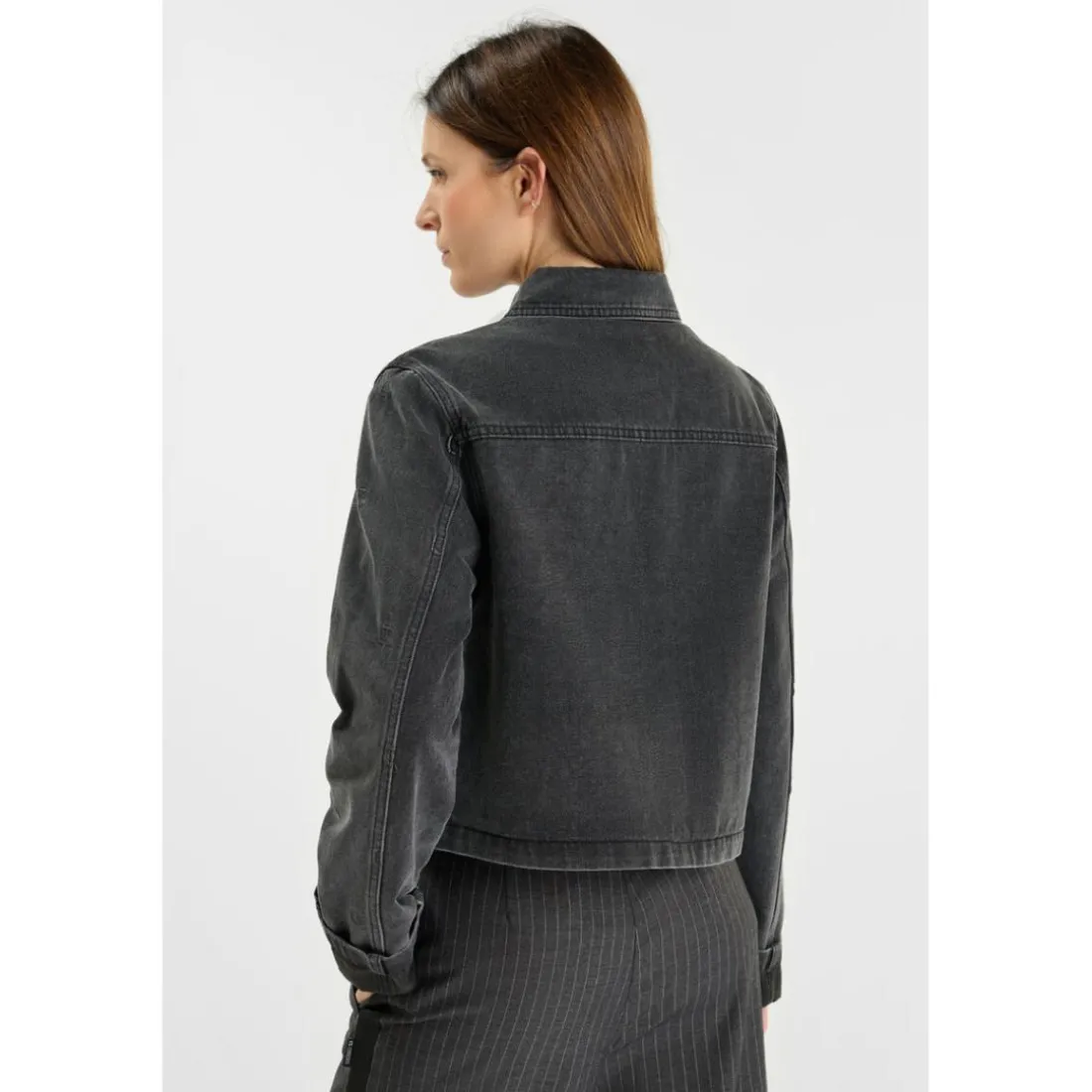 Veste gris Gigi en coton
