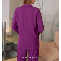 Veste Hilton violet en coton