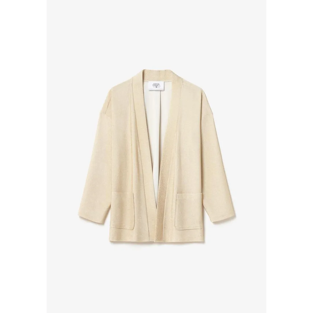 Veste kimono Sobrado doré jaune