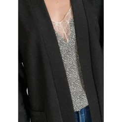 Veste kimono Sobrado noir brillant