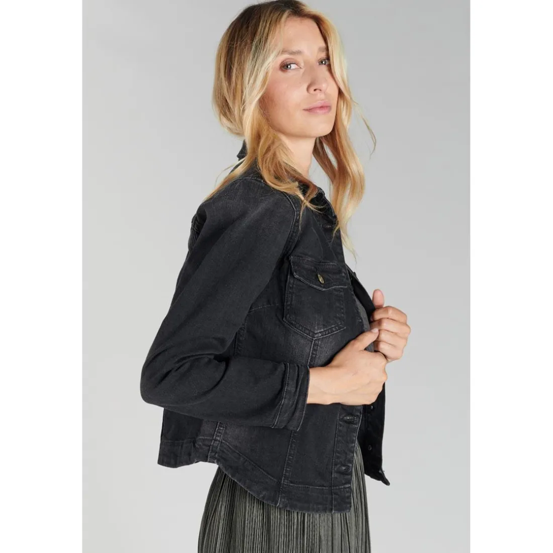 Veste LILLY - Noire en coton