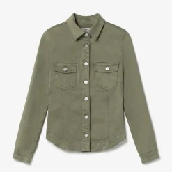 Veste Lilly kaki vert en coton