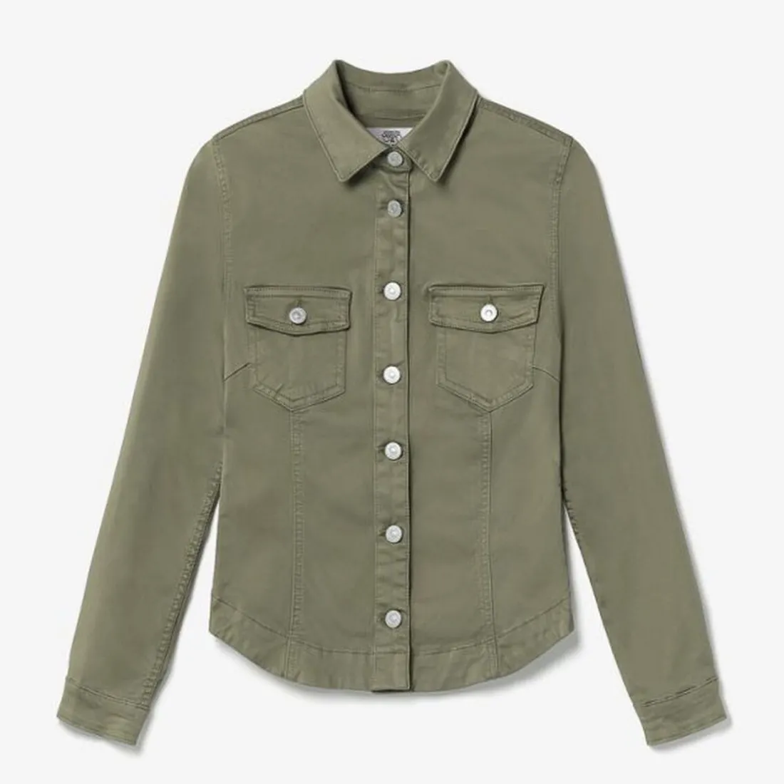 Veste Lilly kaki vert en coton