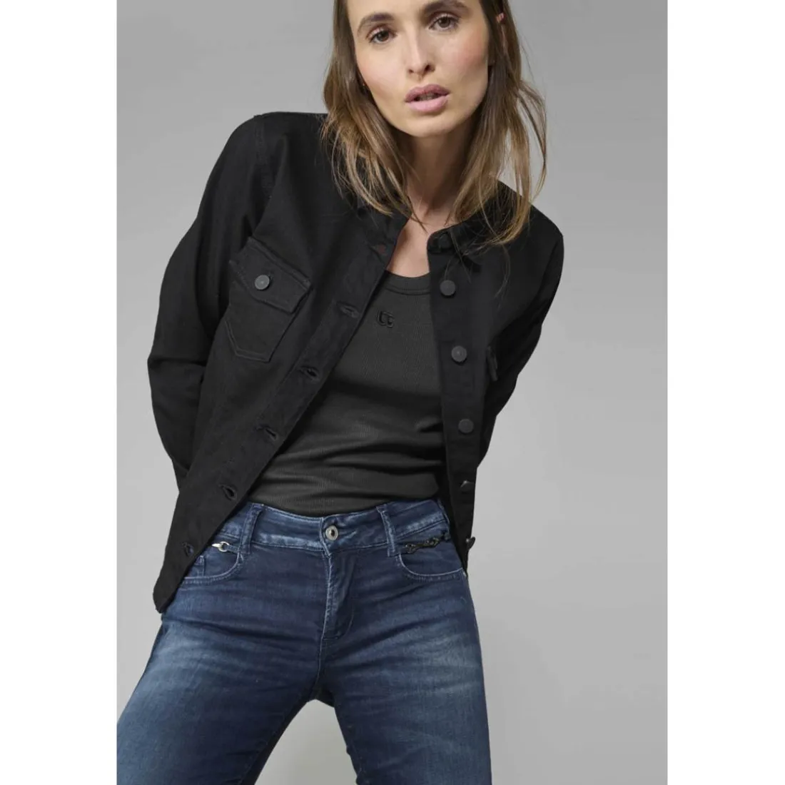 Veste LILLY noir Beth en coton